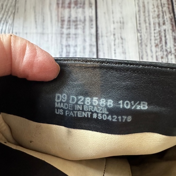 WOMENS SIZE 10.5 B COLE HAAN BLACK LEATHER SIDE ZIP ANKLE BOOTS - Picture 6 of 6